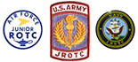 Air Force, Army and Navy JROTC Badges
