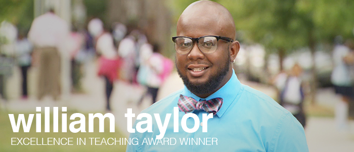 William A. Taylor, Secondary Mathematics Teacher, Wheatley Education Campus 