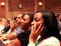 Photo of teachers at Columbia Heights Education Campus.  Photo by Andy Le